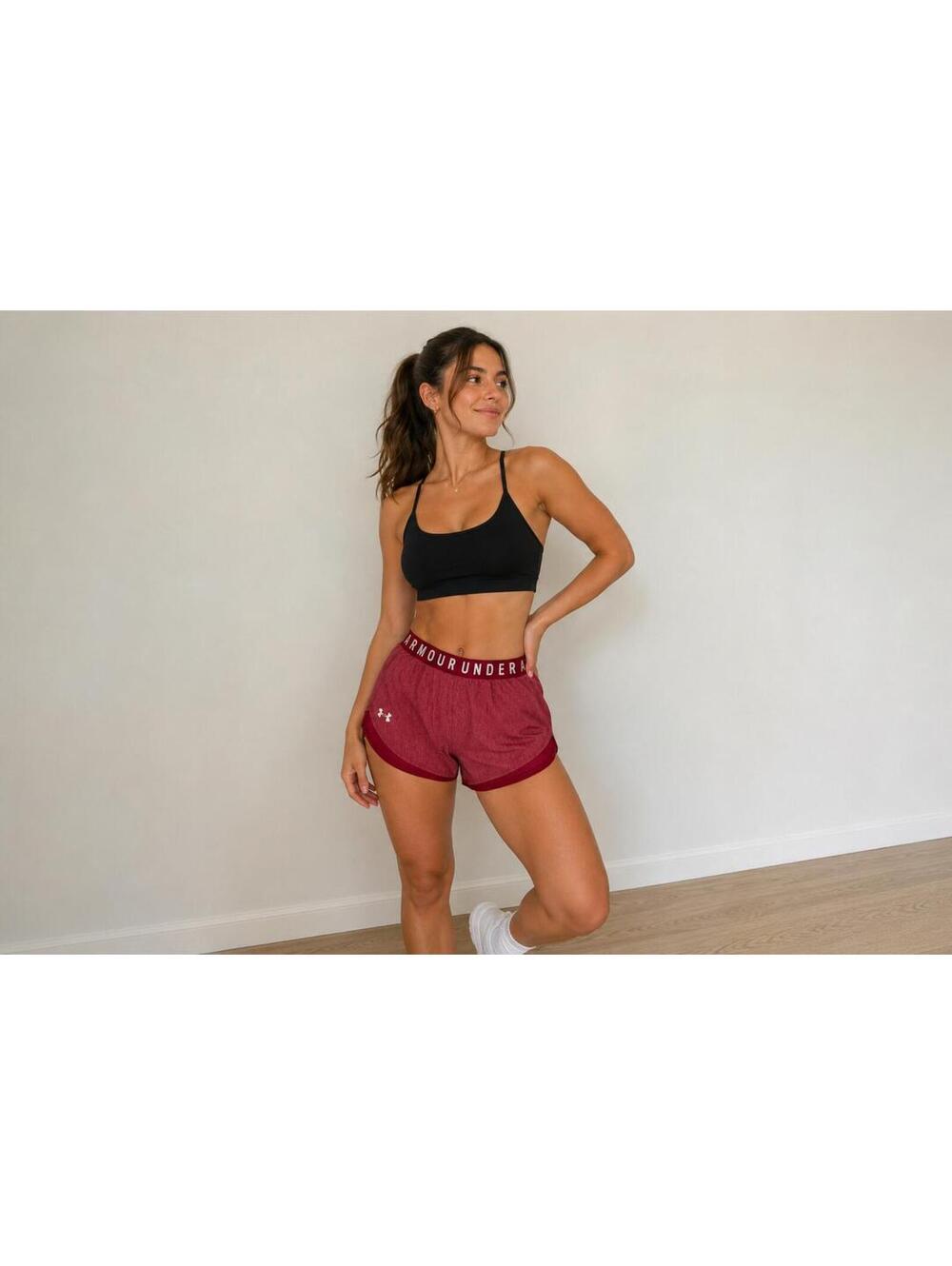 Under Armour Maroon Loose Running Shorts Women's Medium